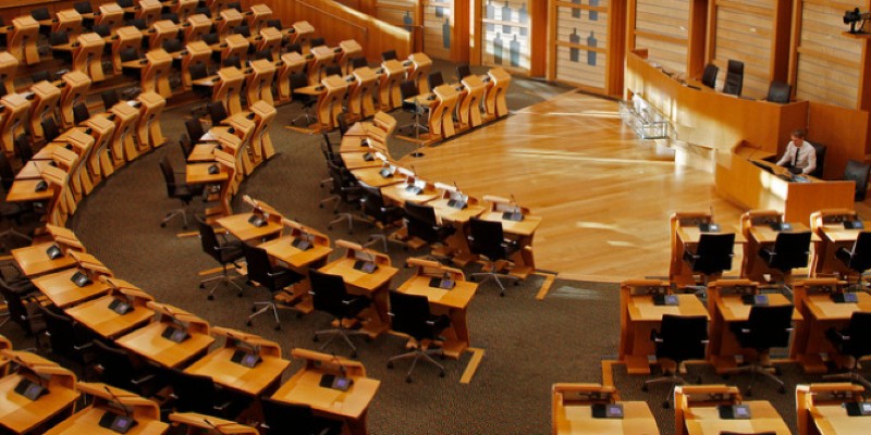 Photo of the Scottish Parliament Chamber Floor
