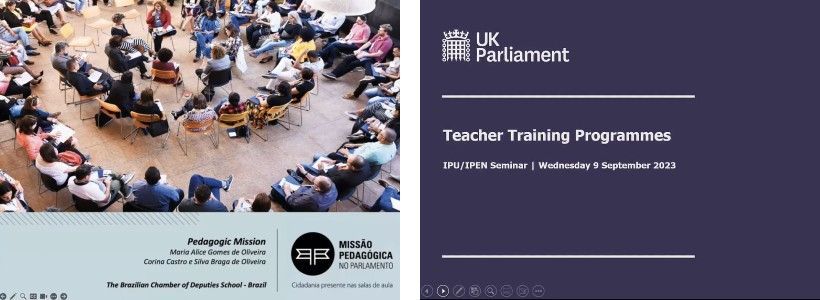 Presentation slides for Pedagogic Mission at the Brazilian Chamber of Deputies and the UK Parliament Teacher Training Programme