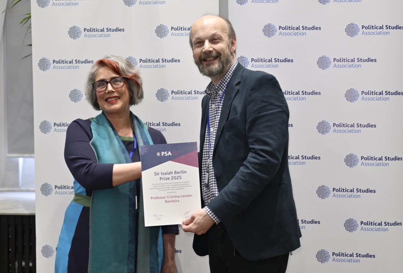 Chair of IPEN awarded Political Studies Association Sir Isaiah Berlin Prize