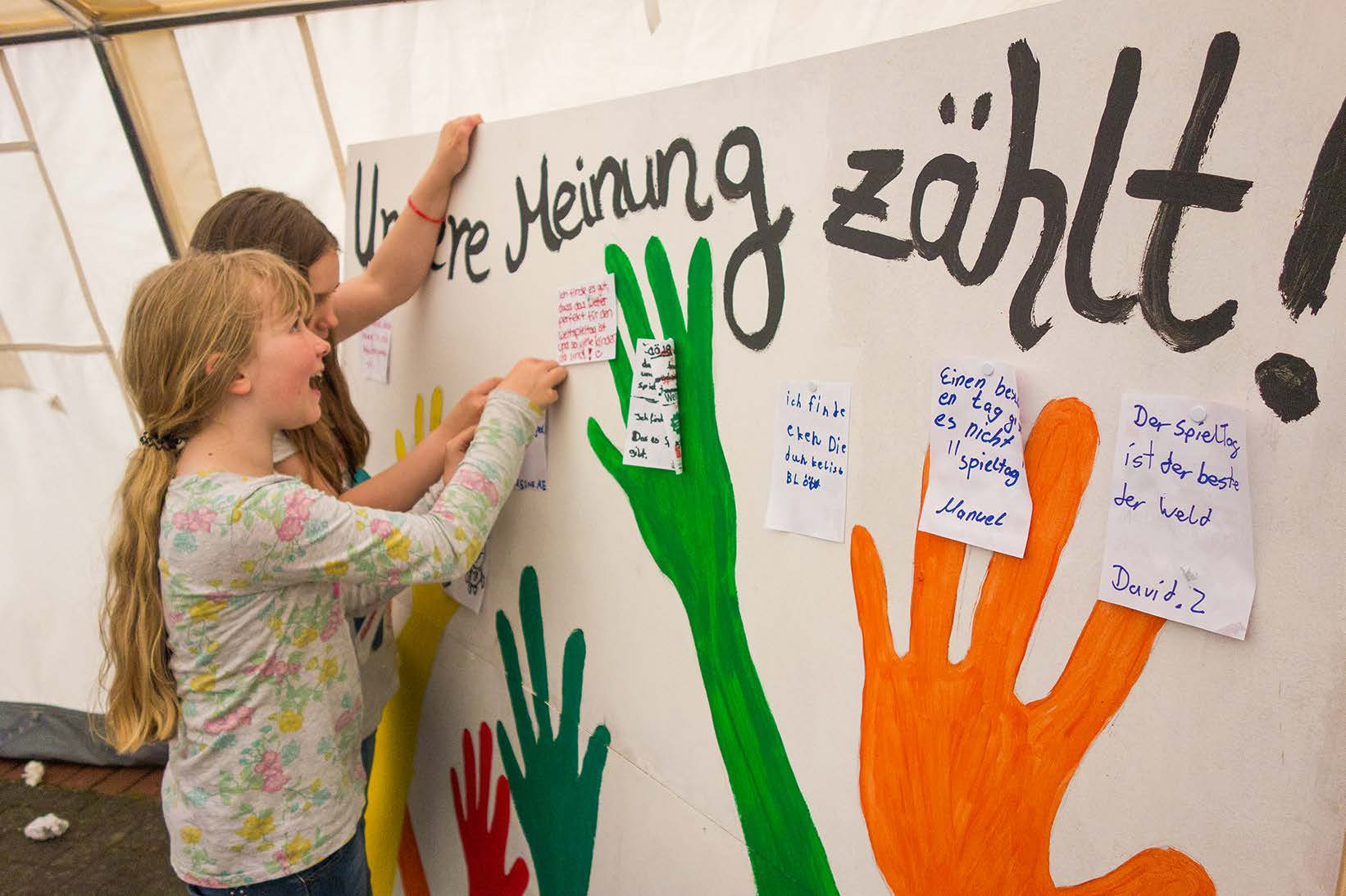 Children participating in an activity