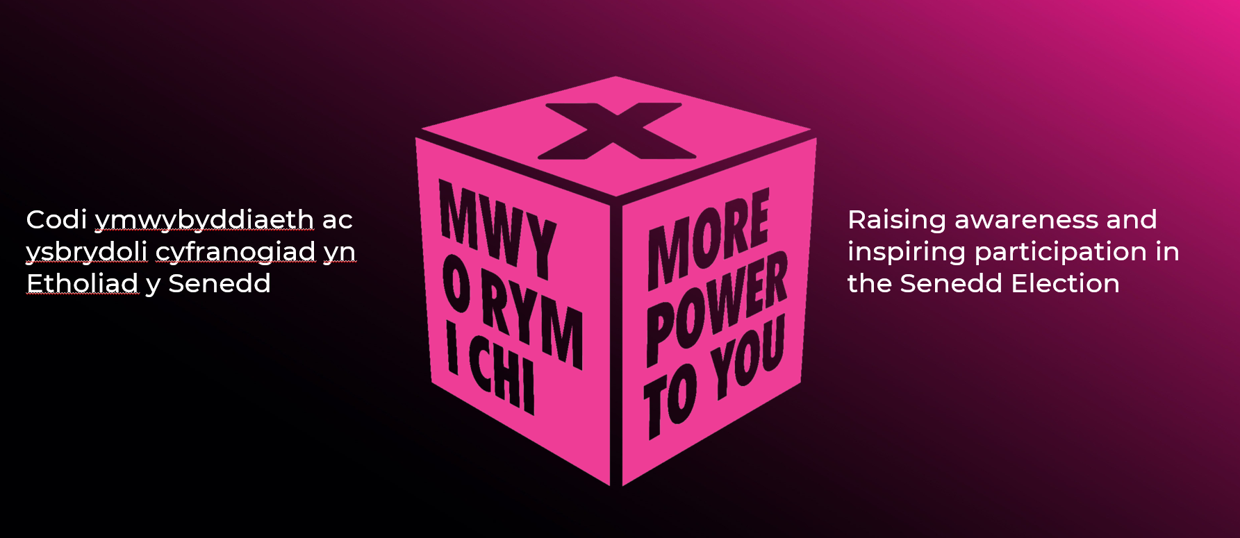 “More Power to You” – Raising awareness and inspiring participation in the Senedd Election